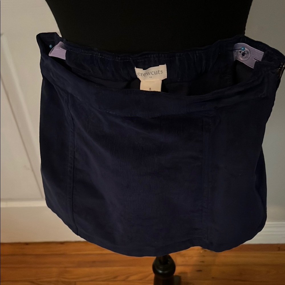 Crewcuts Deep Blue Corduroy Skirt